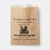 Rustiek kip Boerderij Bedankzakje (Voorkant)