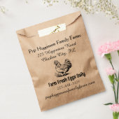 Rustiek Kip Boerderij Bedankzakje (Gezegeld)