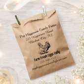 Rustiek Kip Boerderij Bedankzakje (Geknipt)