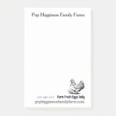 Rustiek Kip Boerderij Post-it® Notes (Voorkant)
