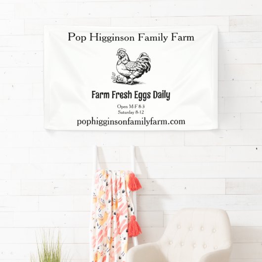 Rustiek  Kip Boerderij Spandoek (Insitu)