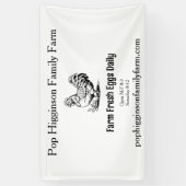 Rustiek  Kip Boerderij Spandoek (Verticaal)