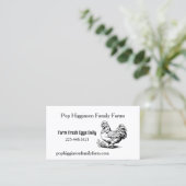 Rustiek  Kip Boerderij Visitekaartje (Staand voorkant)