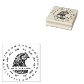 Rustiek kip familie Boerderij Rubberstempel (Gestempeld)