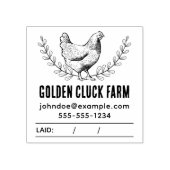 Rustiek kippenei stempel (Afrduk)