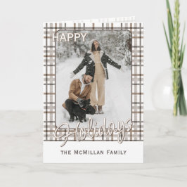 Rustiek klassevol elegant plakpatroon feestdagen kaart