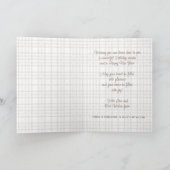 Rustiek klassevol elegant plakpatroon feestdagen kaart (Binnen)