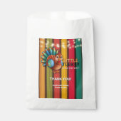 Rustiek Kleurrijk Klein Turkije Baby shower Bedankzakje (Voorkant)
