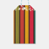 Rustiek Kleurrijk Klein Turkije Baby shower Cadeaulabel (Achterkant)