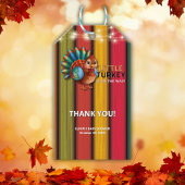 Rustiek Kleurrijk Klein Turkije Baby shower Cadeaulabel