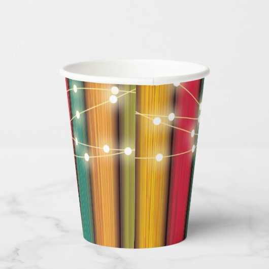 Rustiek Kleurrijk Klein Turkije Baby shower Papieren Bekers (Rechts)