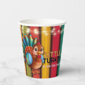 Rustiek Kleurrijk Klein Turkije Baby shower Papieren Bekers (Voorkant)