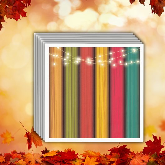 Rustiek Kleurrijk Klein Turkije Baby shower Servet