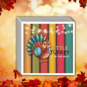 Rustiek Kleurrijk Klein Turkije Baby shower Servet