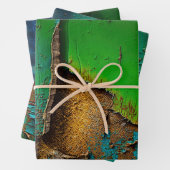 Rustiek, Kleurrijk, Schilferende Verf, Inpakpapier Vel (In situ)