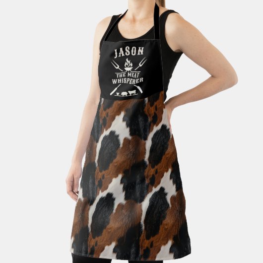 Rustiek Koeienhuid Patroon Funny Mannen Schort (Insitu)