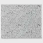 Rustiek Koeienhuid Zilver Metallic Kerst Cadeaupapier (Vlak)