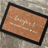 Rustiek koor familienaam Bonjour Frans Welkom Deurmat