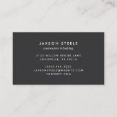 Rustiek koper industrieel geklonken metaal visitekaartje (Achterkant)