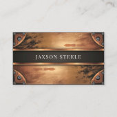 Rustiek Koper Industrieel Metaal Mannelijk Visitekaartje (Voorkant)