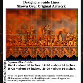 Rustiek Koper & Kant Bloemen Panel EJ7 Decoupage Tissuepapier