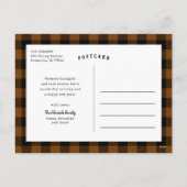 Rustiek Koper Kerstmis 3 Foto Collage Feestdagenkaart (Achterkant)