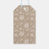 Rustiek Kraft Bloemen Happy Easter Gift Label Cadeaulabel (Achterkant)