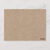 Rustiek Kraft Script Baby Hopes & Wishes Kaart (Achterkant)