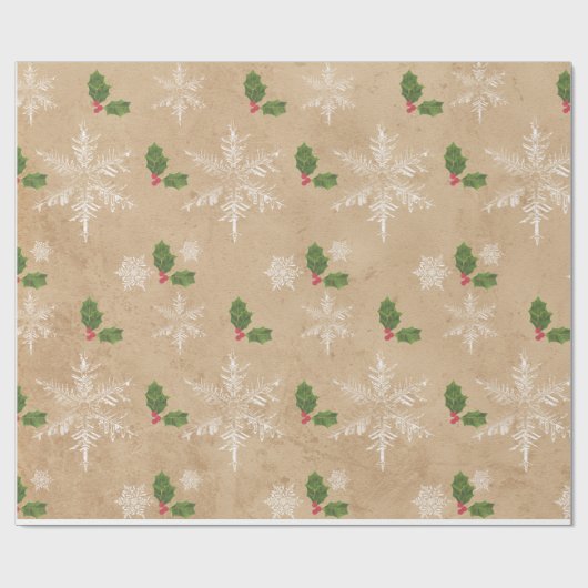 Rustiek Kraft Wrapping Papier (Vlak)