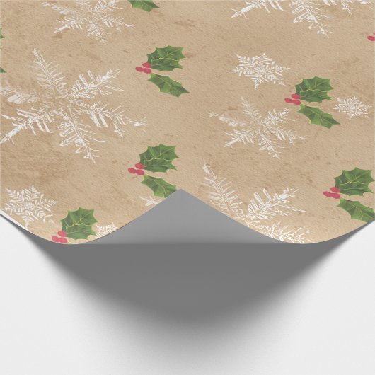 Rustiek Kraft Wrapping Papier (Hoek)