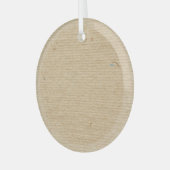 Rustiek kraftpapier: getextureerde achtergrond. glas ornament (Voorkant links)
