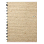 Rustiek kraftpapier: getextureerde achtergrond. notitieboek (Voorkant)
