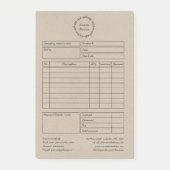rustiek kransbruin papier post-it® notes (Voorkant)