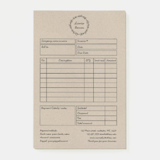 rustiek kransbruin papier post-it® notes