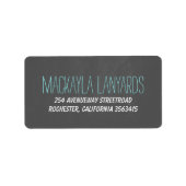 Rustiek krijtbord bruiloft etiket (Voorkant)