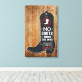 Rustiek krijtbord Ingangsteken Canvas Afdruk (Insitu (Houten vloer))