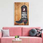 Rustiek krijtbord Ingangsteken Canvas Afdruk (Insitu (Woonkamer))