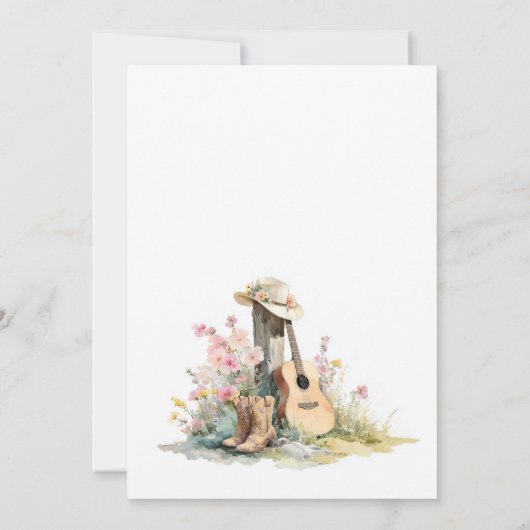 Rustiek Land 21ste Verjaardagsfeest Kaart (Achterkant)