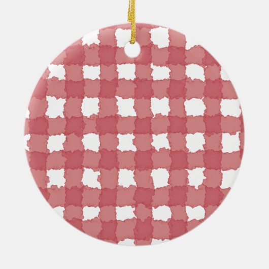 Rustiek land baby eerste kerstvos keramisch ornament (Achterkant)