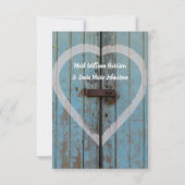 Rustiek land bard deur bruiloft uitnodiging (Voorkant)