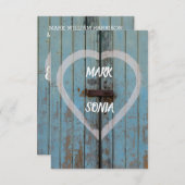 Rustiek land bard door Verlovingsfeest Kaart (Voorkant / Achterkant)