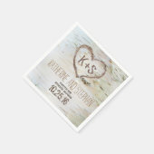 rustiek land berk bast papier servetten (Hoek)