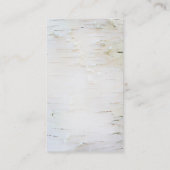 Rustiek Land Berk Tree Hart Carving Visitekaartje (Achterkant)