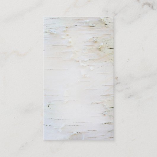 Rustiek Land Berk Tree Hart Carving Visitekaartje (Achterkant)