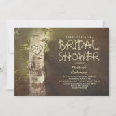 Rustiek land berkenboom vrijgezellenfeest kaart (Voorkant)