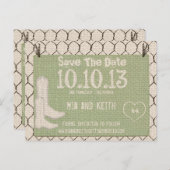 Rustiek land Bewaar de datum Aankondigingskaart (Voorkant / Achterkant)