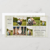 Rustiek land Bewaar de datumfotokaarten Save The Date (Voorkant / Achterkant)