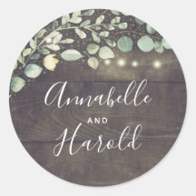 Rustiek Land Bladgroen Bruiloft