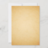 Rustiek Land Bloemen Hoefijzer Bruiloft Uitnodigin Kaart (Achterkant)