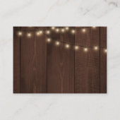 Rustiek land bloemenbudget bruiloft reactie RSVP Informatiekaartje (Achterkant)